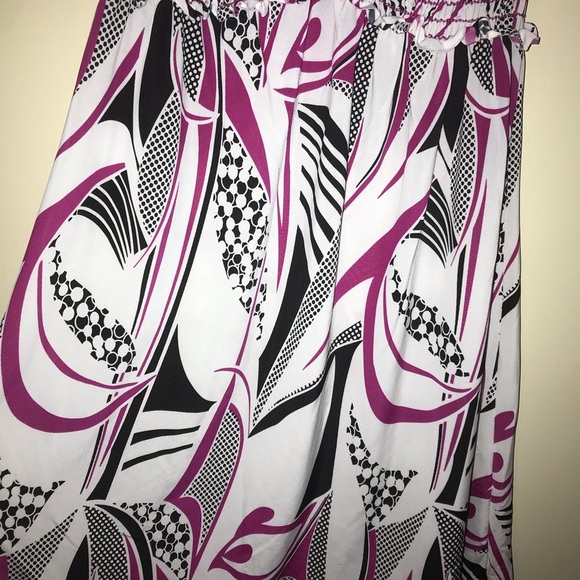 Y2K SILKY SATIN SWIRLY 2000’s HALTER STRETCHY MINI SLIP DRESS / TOP - Picture 5 of 7